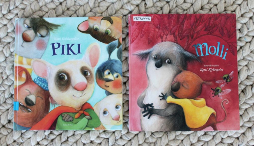 Ystävyysaiheisia lastenkirjoja: Katri Kirkkopellon Piki ja Molli