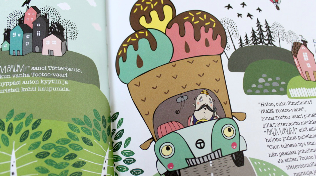 Lastenkirja, joka saa äidiltä täydet 10 pistettä – Tootoo-vaari ja Tötteröauto