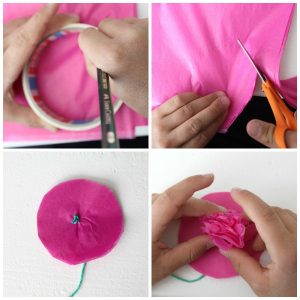 Kukka silkkipaperista